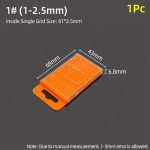 Grąžto laikymo dėžė Plastikinė pie&scaron;imo dėžutė Speciali įrankių dėžė sukamiems gręžimo čiaupams Priedai Dalių laikymo dėžutė