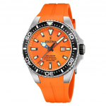 Festina Nardytojo Guminis Dirželis Oranžinis Ciferblatas Kvarcinis F20664-4 200M Vyri&scaron;kas Laikrodis oranžinė