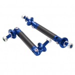 2 vnt Universalaus automobilio buferio lūpų priekinio / galinio rėmo strypų apsaugos atraminių strypų dekoras mėlyna