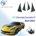 Automobilio sparno praplatinimai Purvasaugiai Purvo atvartai Apsaugos nuo purslų Chevrolet Corvette C7 2014 2015 2016 2017 2018 white