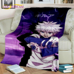 Animacinis HD HxH Anime Hunter&times;Hunter Antklodė, Mink&scaron;ta užmetama antklodė namams, miegamajam, lovai, sofai, i&scaron;kylai, kelionėms, biurui, uždengti, vaikams 75x90cm