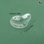 1 vnt skaidraus plastiko akių priežiūros priemonė akių apsauga, porėtas oftalmologinis ovalus akių skydelis