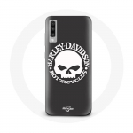 Coque pour Samsung Galaxy A50 Harley Davidson Motors Tete de mort