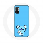Coque pour Xiaomi Poco M3 Pro Bangtan BTS BT21 Koya RM Fond Bleu