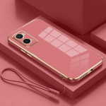 OPPO A76 Case oppo a96 telefono dėklas Oppo A96 A76 dėklas CPH2333 CPH2375 dangtelis A76 96 prabangus kvadratinis padengimas, atsparus smūgiams galinis dangtelis OPPO A96&Case & Strap