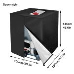 1000L IBC konteinerio aliuminio folijos vandeniui atsparus dulkių dangtelis Rain Tank Oxford Cloth UV apsauga juoda