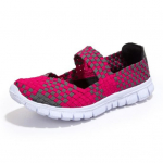 Vasaros moteri&scaron;ki austi sportbačiai kvėpuojantis tinklinis audinys Lauko plok&scaron;čiaekraniai batai vaivoryk&scaron;tė moterims sportiniai bėgimai, avalynė 42 raudona