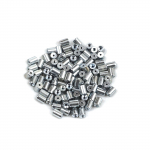 ECR013 100 vienetų Automobilio langų kėliklio rankenėlės remonto plieninis trosas galinis antgalis kai&scaron;tis stabdiklis mova presuojama kniedė 6x8/1,7 mm
