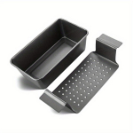 2 vnt. Kepimo formos duonai, nelipnios, su auselėmis pakabinimui, forma mėsai kepti, orkaitės, namų ūkio kepimo įrankiai 2pcs /Set juoda