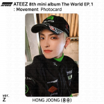 ATEEZ 8-asis mini albumas The World EP.1 : Judėjimas Oficiali asmens tapatybės kortelė Fotokortelė KPOP Hongjoong - Z (Limited)