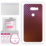 apgo skin sticker film foil vinyl for the BACK compatible with LG V30, scratch-resistant, easy to install - Carbon Chameleon CAKA5