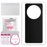 apgo Protective Skin Sticker for the back compatible with Oppo Find X6, Wrap Film, Foil, Vinyl - Pattern Carbon Black