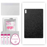 apgo Odos lipdukų plėvelės folijos vinilas, skirtas BACK, suderinamas su Lenovo Tab P12 PRO, atsparus įbrėžimams, lengvai montuojamas - Black Honeycomb