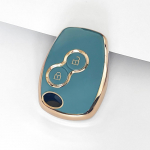 2 mygtukų automobilio raktų dėklas, skirtas Renault Megane Modus Espace Laguna Duster Logan DACIA Sandero Captur Fluence Clio Kangoo Scenic balta