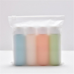 &bdquo;Macaron Hose Squeeze&ldquo; kelioninio buteliuko užpildymo rinkinys 50 ml zom&scaron;os kosmetikos losjono &scaron;ampūno laikymo buteliukas 50ml 4pcs