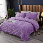 Sutir&scaron;tintas lovatiesė, vientisos spalvos, kri&scaron;tolinio aksomo lovos užtiesalas, medvilne pamink&scaron;tintas, dygsniuotas, neslystantis paklodės užtiesalas, vaiki&scaron;ka karalienės lovos patalynė 150x200cm 1pc