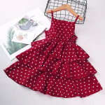 Suknelė mergaitėms Vasarinė Naujo Užsienio stiliaus Polka Dot Halter Vaiki&scaron;ki sijonai Princesės Suknelės Vaiki&scaron;ki Drabužiai 3-12 Y+