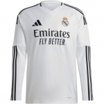 Adidas Madrido &bdquo;Real&ldquo; 24/25 ilgomis rankovėmis namų mar&scaron;kinėliai vyrams vir&scaron;ūnės balti IT3442 3XL