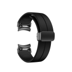Laikrodžio apyrankė, silikoninė apyrankė, skirta Samsung Galaxy Watch 5 Pro 45 mm Galaxy Watch 6 5 4 44 mm 40 mm magnetinė sagties apyrankė, skirta laikrodžiui 6 Classic 43 47 mm Galaxy Watch 6 44mm black