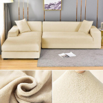 Aksominis sofos užvalkalas Elastingas storas L formos kampinis sofos užvalkalas svetainei 1/2/3/4 vietos tamprus sofos sofos fotelis užvalkalas 3 Seater 185-230cm