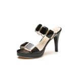 Vasaros Slingback Slides Vakarėlis Moteris Gladiatorius Laisvalaikio platforma atvira plonakulniai Laisvalaikis Moteri&scaron;ki Sandalai Auk&scaron;takulniai SandalaiBatai 38 balta