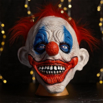 Juokingi klouno galvos apdangalai Helovino siaubo apranga Rekvizitai &Scaron;ypsena Juokdarys Latekso Kaukės Pramogų Parkas Haunted House I&scaron;daiga Cosplay Kaukė