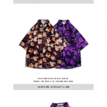 Vyri&scaron;ki retro mar&scaron;kinėliai, vyri&scaron;ka vasaros apranga, studenti&scaron;kas laisvas stilius, ni&scaron;inis dizainas, laisvalaikio vyri&scaron;ki vir&scaron;utiniai drabužiai, vir&scaron;utiniai drabužiai, paplūdimio vir&scaron;utinė dalis M violetinė