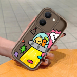 Mink&scaron;tas silikoninis kvadratinių kopėčių spausdinimo ra&scaron;tų telefono korpusas, pilnas dangtis, fotoaparatas, atsparus smūgiams, guminis dėklas, skirtas Vivo Vivo Y36I 5G tamsiai raudona spalva