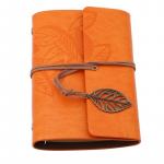 1 vnt Retro lapų užra&scaron;ų knygelė Mokykla Biuro reikmenys Dienora&scaron;tis Užra&scaron;ų knygelė Literatūra PU Oda Užra&scaron;ų knygelė Keliautojų žurnalų planuotojai Dovanos A7 oranžinė