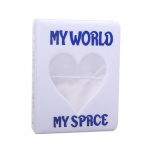 Mini mielas tu&scaron;čiavidurės &scaron;irdies nuotraukų albumas Love Star Chasing Storage 3 colių nuotraukų kortelės