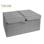 Drabužių laikymo dėžė su dulkėms atspariu dangteliu sulankstomas Didelės talpos žaislų antklodės laikymo krep&scaron;elis su sustiprintomis rankenomis S