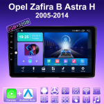 2 DIN Android Carplay automobilio radijas, skirtas Opel Zafira B Astra H 2005-2014 Multimedijos grotuvas galvos blokas Stereo GPS navigacija BT WIFI 2+32GB 2+32GB