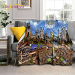 HD &bdquo;Heroes of Might and Magic&ldquo; retro žaidimo mink&scaron;ta flanelinė antklodė, užmetimo antklodė Patogi antklodė pikniko lovoms sofa Namų miegamasis 80x60in