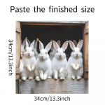 Miela balto triu&scaron;iuko virtuvės spintelė namo fono kra&scaron;tovaizdžio dekoravimo dekoratyviniai sienų lipdukai 34*34cm/fun-f334