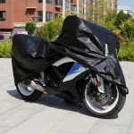 Motociklo dangtis antifrizas, vandeniui atsparus apsauginis kremas nuo saulės, dulkėms atsparus paspirtukas motociklo apsauga nuo lietaus žieminė Yamaha Honda Suzuki 265-105-125CM juoda
