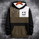 Vyri&scaron;kas rudens gobtuvas Gatvės apranga 3d margintas megztinis Hoodie Fashion Vyri&scaron;kas didelis gobtuvas megztinis Vyri&scaron;ki drabužiai M