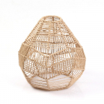 Lubinės lempos austas &scaron;viestuvo gaubtas Bohemijos stiliaus austas &scaron;viesus gaubtas Rankų audimo namų dekoro pakabinamas lempos gaubtas svetainės miegamajam smėlis