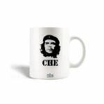 Puodelis - Maniacase - Ernesto Che Guevara - Keramika - Vintage - Galima plauti indaplovėje balta