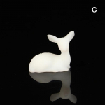 1vnt mini dervos elnias Kalėdų mi&scaron;ko briedžio baltas deserto stalo dekoras Linksmų Kalėdų dekoras namų vaikams Metų dovana