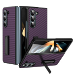 &bdquo;Samsung Galaxy Z Fold 5&ldquo; dėklo vyriai, anglies pluo&scaron;to atramos, sulankstomas 4 3 smūgiams atsparus kietasis kompiuteris aramidinio pluo&scaron;to laikiklio telefono dangtelis For Galaxy Z Fold 5