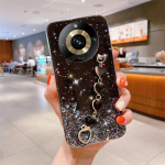Realme11pro Love Heart rie&scaron;o grandinės blizgus dėklas, skirtas Oppo Realme 11 Pro Plus 11pro 8 9 9pro 11pro C55 C53 apyrankės silikoninis dangtelis realme 11 pro
