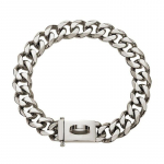 Tvirtos metalinės &scaron;unų grandinėlės antkakliai i&scaron; nerūdijančio plieno naminių gyvūnėlių dresavimo antkaklis dideliems &scaron;unims Pitbull Bulldog sidabrinis auksinis parodos antkaklis 25cm