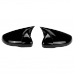 2vnt Automobilių durelių &scaron;oninių veidrodėlių dangteliai &scaron;onai galinio vaizdo dangtelis skirtas VW Volkswagen Golf 6 MK6 GTI GTD 2009-2013 ABS automobilių priedai juoda