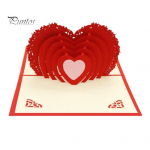 3D &Scaron;irdies I&scaron;&scaron;okanti Kortelė Valentino Dienos Sveikinimo Kortelė Automati&scaron;kai I&scaron;&scaron;okanti Meilės Kortelė Motinos Dienai Jubiliejaus Dovana 10x15cm