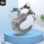 Kvėpuojantis &scaron;unų diržas su pavadėliu atspindintis Oksfordo liemenės diržas &scaron;unims Reguliuojamo dydžio mažiems vidutiniams &scaron;unims raudona