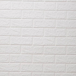 70cm*1m 3D lipnūs tapetai Neper&scaron;lampami plytų sienų lipdukai Svetainė Miegamasis Vaikų kambarys Namų apdaila 70cmX1m balta
