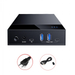 USB 3.0 i&scaron;orinio standžiojo disko korpuso dėklas, skirtas 3,5 ir 2,5 colio SSD / HDD iki 20 TB su UASP TRIM palaikymu AU
