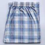 Vyri&scaron;kos medvilninės pižamos &ndash; laisvos languotos kelnės su elastiniu juosmeniu, didelio dydžio, dryžuoto dizaino patogumui. Waist size 2 feet 1-3 feet 4