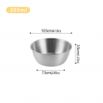 304 nerūdijančio plieno namų ūkio korėjieti&scaron;kos virtuvės dubenėlis su rankena, ryžių vyno dubenėliai, padažų prieskonių indelis, maisto serviravimo virtuvės stalo indai