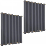 Neper&scaron;lampamos vėjui atsparios lauko užuolaidos sodams/balkonams Vasarinės 100 % poliesterio atspalvio burės W254XH213